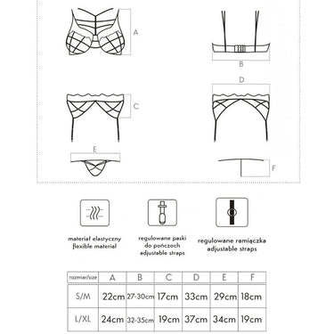Set lingerie seducente 3 pezzi elegante e femminile